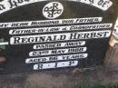
Reginald HERBST,
husband father father-in-law grandfather,
died 23 May 1988 aged 66 years;
Tarampa Apostolic cemetery, Esk Shire

