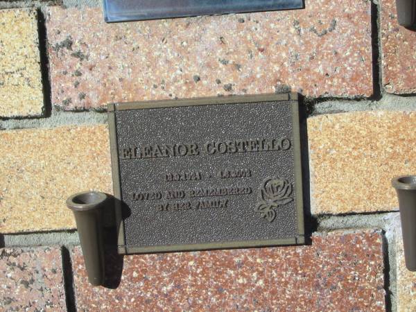 Eleanor COSTELLO,  | 18-9-1924 - 4-6-2002;  | Tea Gardens cemetery, Great Lakes, New South Wales  | 