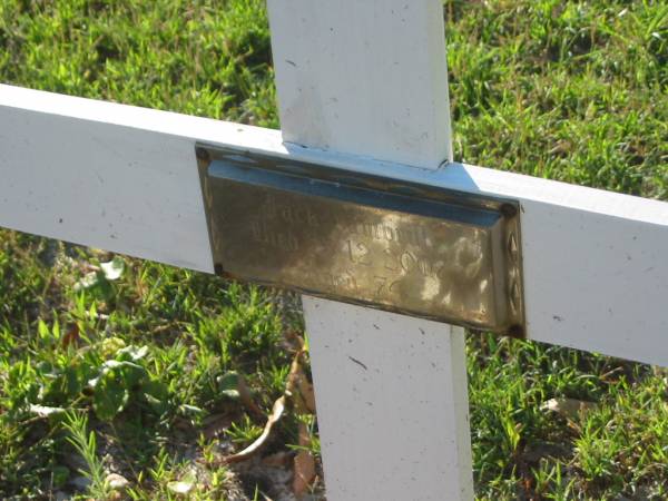 Jack GAMBRILL,  | died 28-12-2007 aged 74 years;  | Tea Gardens cemetery, Great Lakes, New South Wales  | 