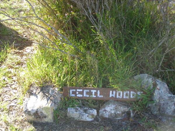 Cecil WOODS;  | Tea Gardens cemetery, Great Lakes, New South Wales  | 