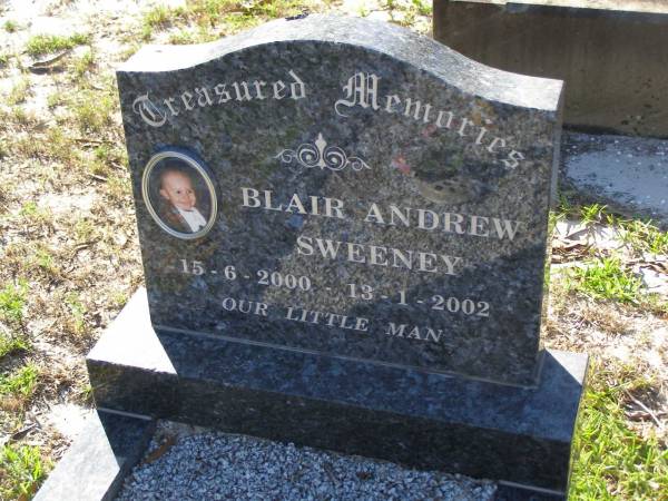 Blair Andrew SWEENEY,  | 15-6-2000 - 13-1-2002;  | Tea Gardens cemetery, Great Lakes, New South Wales  | 