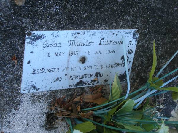 Freda Marsden LOFTHOUSE,  | 5 May 1915 - 6 July 1976;  | Tea Gardens cemetery, Great Lakes, New South Wales  | 