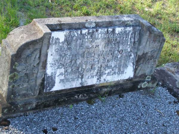 Minnie VINGOE,  | mother,  | died 5 Oct 1959 aged 84 years;  | Tea Gardens cemetery, Great Lakes, New South Wales  | 