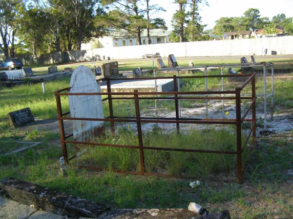 Eva Barbara ZEININGER,  | died 29 Oct 1894 aged 83 years;  | Tea Gardens cemetery, Great Lakes, New South Wales  | 
