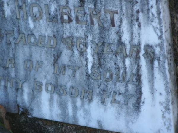 Francis H.C. HOLBERT,  | brother,  | died 11 May 1947 aged 58 years;  | Harold J. HOLBERT,  | brother,  | died 19 May 1947 aged 46 years;  | Tea Gardens cemetery, Great Lakes, New South Wales  | 