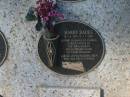 
Barry Eades,
7-4-1935 - 1-3-2009,
husband of Pamela,
father of Trevor & Sharyn,
grandfather;
Tea Gardens cemetery, Great Lakes, New South Wales
