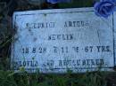 Fredrick Arthur NEWLIN, 13-8-28 - 1-11-95 aged 67 years; Tea Gardens cemetery, Great Lakes, New South Wales 