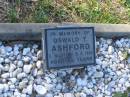 Oswald T. ASHFORD, 3-10-1914 - 8-2-1960 aged 45 years; Tea Gardens cemetery, Great Lakes, New South Wales 