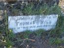 
Thomas HILL,
died 16 May 1936 aged 69 years;
Tea Gardens cemetery, Great Lakes, New South Wales
