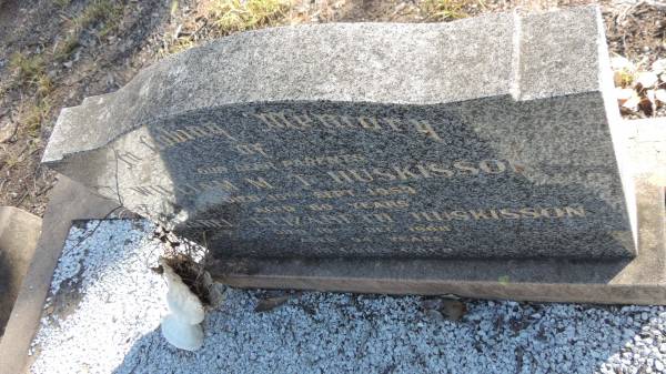 William M T HUSKISSON  | d: 15 Sep 1953 aged 80  |   | Mabel Elizabeth HUSKISSON  | d: 19 Dec 1968 aged 94  |   | The Gums Cemetery  | 
