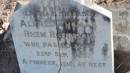 Alfred Thomas Rhem ROBINSON
d: 22 Sep 1926
a pioneer 1910
The Gums Cemetery