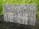 Elspeth DOUGLAS, died 22 Jan 1960 aged 82 years; Tiaro cemetery, Fraser Coast Region 