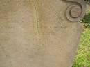 Charles, husband? of Grace MORELAND, killed Dec 1875? aged 87? 37? years; Tiaro cemetery, Fraser Coast Region 