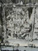 George DOUGLAS, died 1 Feb 1886 aged 83 years; Alexander DOUGLAS, died 25 Oct 1924 aged 82 years; Tiaro cemetery, Fraser Coast Region 