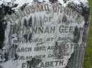 
Hannah GEE,
died Bauple 27 March 1897 aged 55 years;
Elizabeth,
child,
died 8 Dec 1873 aged 1 year 8 months;
Arthur,
child,
died 26 June 1881 aged 1 month;
Tiaro cemetery, Fraser Coast Region
