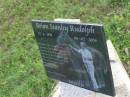 Brian Stanley RUDOLPH, 27-6-1939 - 06-02-2006; Tiaro cemetery, Fraser Coast Region 