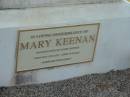 James KEENAN, husband of Mary KEENAN, died 5 July 1922 aged 67 years; Mary KEENAN, wife of James KEENAN, died 9 May 1928 aged 70 years; Tiaro cemetery, Fraser Coast Region 