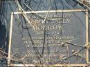 
Robert Baden MORROW,
1926 - 1997,
wife Anne,
sons Simon & Marc;
Tiaro cemetery, Fraser Coast Region
