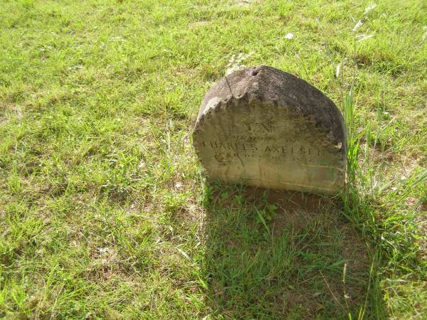 Charles AXELSEN,  | died 19 Dec 1876;  | Tiaro cemetery, Fraser Coast Region  | 