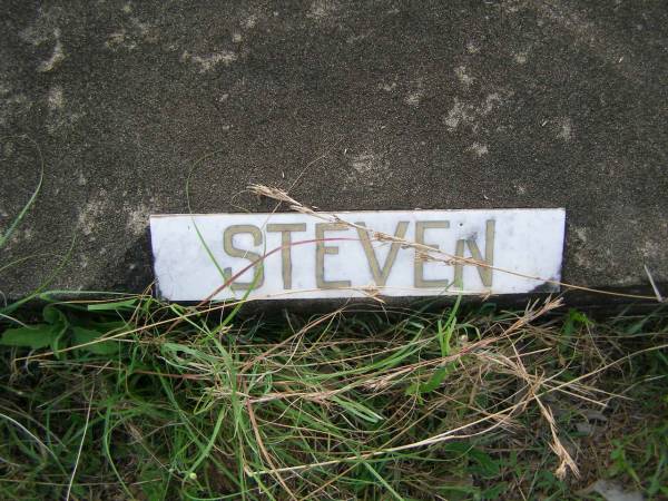 John Alexander STEVEN;  | Margery Isabella STEVEN;  | Tiaro cemetery, Fraser Coast Region  | 