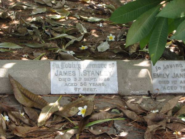 James STANLEY died 3 Sept 1926 aged 56 years,  | Tingalpa Christ Church (Anglican) cemetery, Brisbane  |   | 