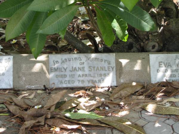 Emily Jane STANLEY died 1 Apr 1953 aged 79 years,  | Tingalpa Christ Church (Anglican) cemetery, Brisbane  |   | 