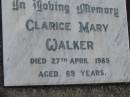 
Clarice Mary WALKER
27 Apr 1985 aged 69
Toogoolawah Cemetery, Esk shire
