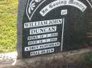 
William John DUNCAN
b: 26 Mar 1908, d: 28 Feb 1995
Toogoolawah Cemetery, Esk shire
