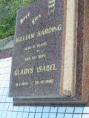 
William HARDING
aged 81
(wife) Gladys Isabel (HARDING)
b: 15 Jan 1900, d: 28 Oct 1986

commemorating a century of pioneering enterprise 1872 - 1972
Toogoolawah Cemetery, Esk shire
