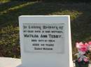 
Matilda Ann TEBBY
21 Oct 1954 aged 40
Toogoolawah Cemetery, Esk shire
