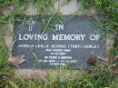 
Harold Leslie George (Toby) COWLEY,
died 27-12-1997 aged 89 years 6 months,
17-06-1908 - 27-12-1997;
Toogoolawah Cemetery, Esk shire
