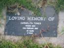 
Carmelita TONES,
died 24 Feb 1998 aged 45 years;
Toogoolawah Cemetery, Esk shire
