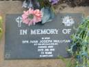 
Spr. Ivan Joseph MULLIGAN
20 Jan 1991 aged 73
Toogoolawah Cemetery, Esk shire
