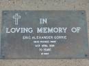 Eric Alexander GORRIE 16 Apr 1984 aged 70 Toogoolawah Cemetery, Esk shire 