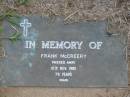 Frank McCREERY 10 Nov 1985 aged 78 Toogoolawah Cemetery, Esk shire 