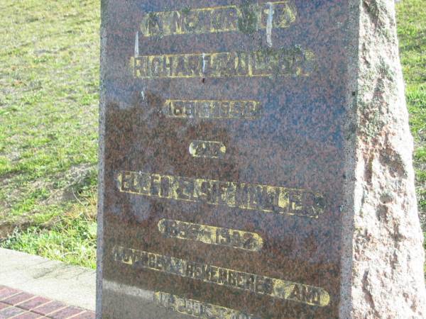 Richard MULLER  | 1891 - 1956  | Ellen Elsie MULLER  | 1896 - 1982  | Toogoolawah Cemetery, Esk shire  | 