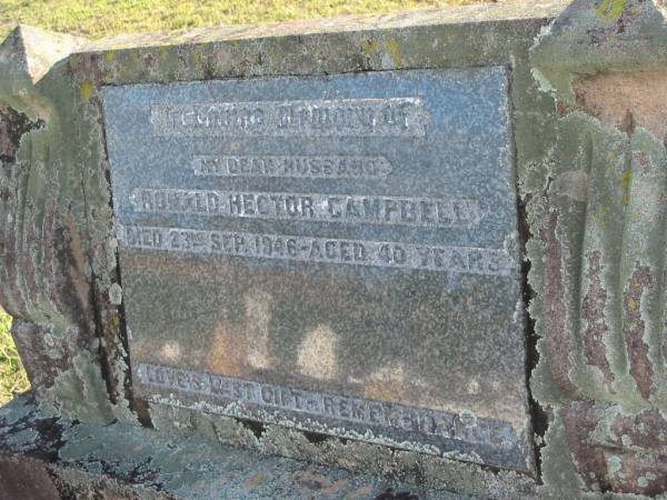 Ronald Hector CAMPBELL  | 23 SEP 1946 aged 40  | Toogoolawah Cemetery, Esk shire  | 