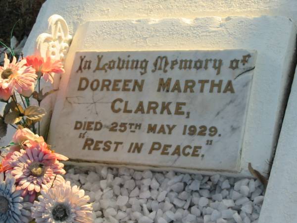 Doreen Martha CLARKE  | 25 May 1929  | Toogoolawah Cemetery, Esk shire  | 