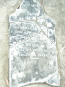 
John Carnegie
d: 23 Sep 1903, aged 66 years
(wife) Helen Carnegie
d: 8 Sep 1903, aged 74 years
Caboolture historic site - Toorbul Cemetery Reserve

