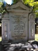 
Mary Cuthbertson PETRIE
d: 1 Jun 1855
aged 59

Walter Daniel PETRIE
(second son of John and Jane PETRIE)
d: 5 Nov 1857
aged 1yr 10 mo

Annie PETRIE
b: 2 Aug 1862
d: 27 Dec 1862

Andrew PETRIE
b: 25 Jun 1798
d: 20 Feb 1872

John Robert PETRIE (Bill)
b: 19 Oct 1912
d: 1 Oct 1962

(wife) Thelma Dorothy Glasson (Dottie)
b: 7 Aug 1917
d: 11 May 2001

(son) John Ronals PETRIE 
b: 7 Apr 1948
d: 4 Feb 2005

Brisbane General Cemetery (Toowong)

