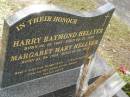 Harry Raymond HELLYER, born 05-05-1924, died 05-01-1993; Margaret Mary HELLYER, born 04-08-1925, died 09-07-2002; Upper Coomera cemetery, City of Gold Coast 