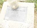 
Chlorine Agnes WALLEN,
wife mother,
1919 - 1973;
Warra cemetery, Wambo Shire
