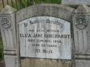 
Eliza Jane BURCHARDT,
mother,
died 23 Dec 1942 aged 72 years;
Warra cemetery, Wambo Shire
