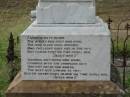Thomas Edward BEST, son of R. & C. BEST, husband of Catherine BEST, died 15 Nov 1911 aged 26 years; Benjamin Joseph, son of Catherine & Richard BEST, died 22 Jan 1907 aged 24 years; Warra cemetery, Wambo Shire 