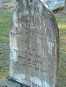 
Henry FRANKLIN
20 Jun 1895? aged 68
(wife) Jane FRANKLIN
23 Aug 1895 aged 62
Wonglepong cemetery, Beaudesert
