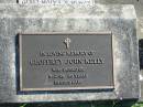 
Geoffrey John KELLY,
died 5-2-98, 69 years;
Woodford Cemetery, Caboolture
