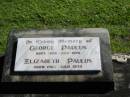
George PAULUS, born 1898 died 1975;
Elizabeth PAULUS, born 1903 died 1979;
Woodford Cemetery, Caboolture
