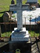 
Alexander Stanley,
son of John & Elizabeth CHAMBERS,
died 18 Feb 1909 aged 2 years 4 months 6 days;
Woodford Cemetery, Caboolture
