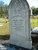 
William T. HART,
died 3 Feb 1935 aged 77 years;
Woodford Cemetery, Caboolture
