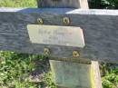 
Daphne Florence STOKES,
2-4-31 - 23-3-99;
Cathy Marie STOKES,
8-5-57 - 8-6-74,
with her mother;
Matthew Robin STOKES,
24-11-74 - 9-10-96,
with his mother;
Woodford Cemetery, Caboolture
